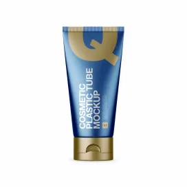 Metallic Cosmetic Tube With Screw Cap